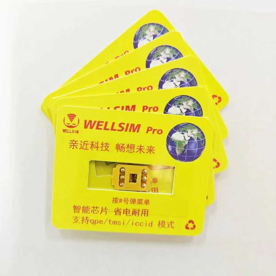 Wellsim Pro V4.1 с режимом MEP QPE для iPhone от 6 до 17promax SIM-карты и аксессуары