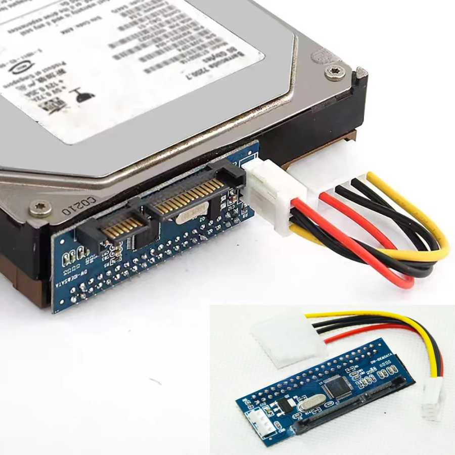 Адаптер преобразования IDE в SATA 3,5-дюймовый жесткий диск DVD IDE Оптический привод Устройство записи компакт-дисков Подключение настольного компьютера с параллельным портом SATA VCR Компьютерная периферия