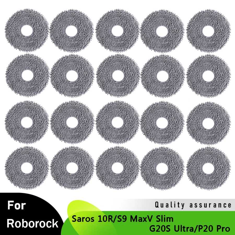Подушечки для мытья полов для Roborock Saros 10R/S9 MaxV Slim/G20S Ultra/P20 Pro, аксессуары для роботов-пылесосов, тряпки для швабры, запасные части 