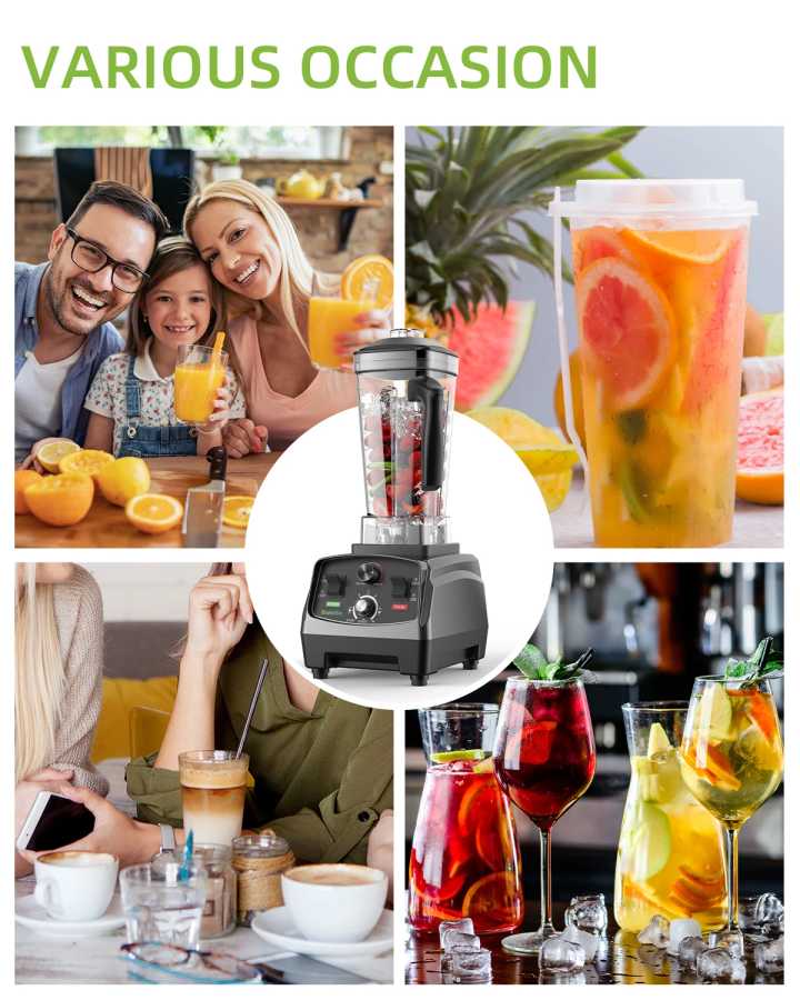 Фотография №5 товара BioloMix 3HP 2200W сверхмощный таймер, блендер, миксер, соковыжималка, кухонный комбайн