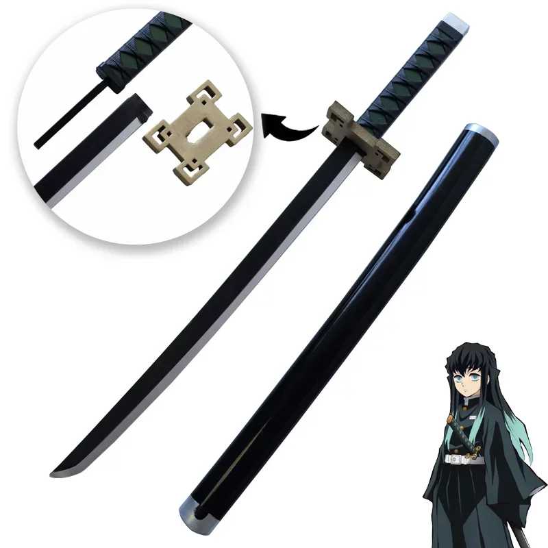 Меч-катана Demon Slayer, оригинальный, собранный, для косплея по аниме, оранжевый, 72 см, для персонажей Кёджуро, Танджиро, Токито, Муичиро Активные игры и спорт