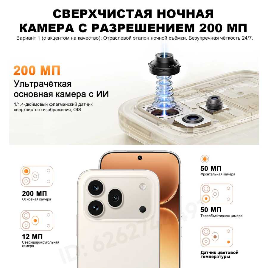 Фотография №4 товара Новинка Смартфон HONOR 600 Pro 5G (RU-версия) с камерой 200