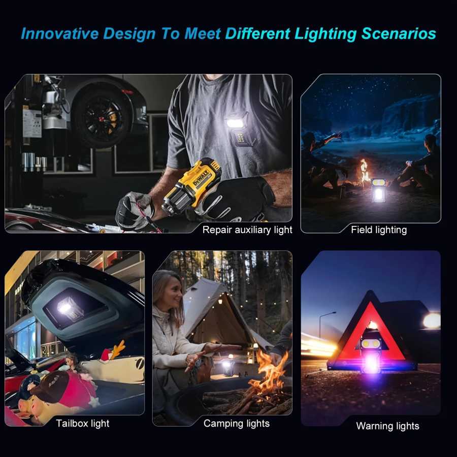 Фотография №5 товара Тактический портативный рабочий фонарь EDC, мини-фонарик LED, инструмент для кемпинга