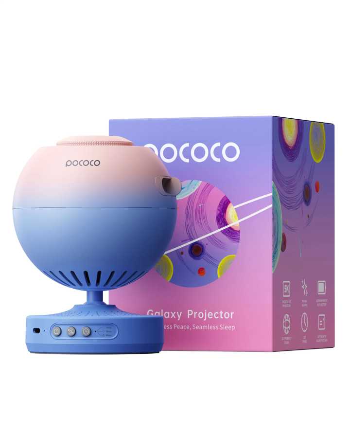POCOCO Galaxy проектор Galaxy Light проектор звездный проектор ночник лампа с мягким светом высокой четкости для детей Новинка освещения（новинка）