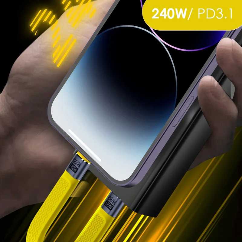 Фотография №2 товара Кабель USB 4 Type-C на Type-C FPC, гибкий, короткий, 40Gbps,