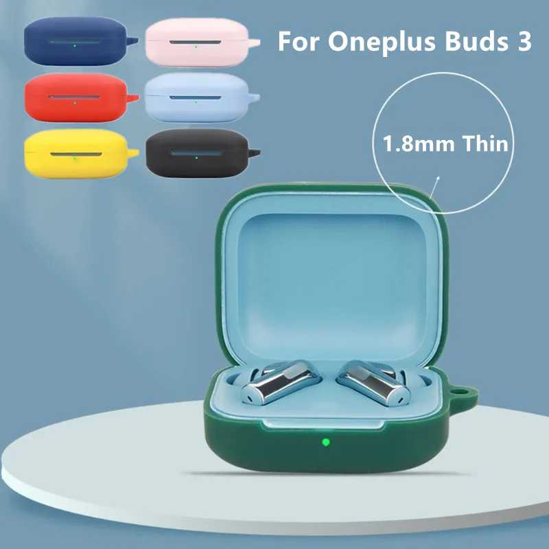 Силиконовый чехол для наушников Oneplus Buds 3, водонепроницаемый чехол, чехол для беспроводных наушников, чехол для гарнитуры, гибкий корпус Портативное аудио и видео