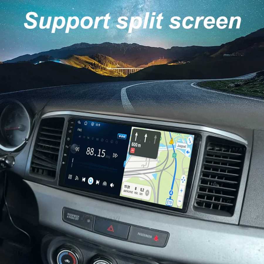Фотография №3 товара Автомагнитола Android 16 для MITSUBISHI LANCER 9 10 X 2008-2016,