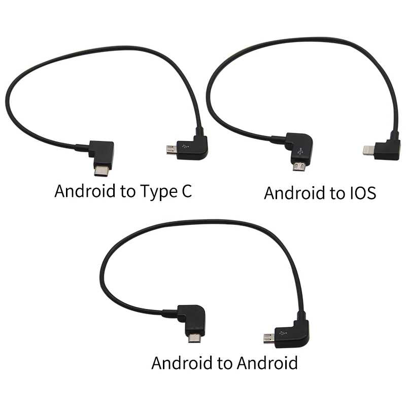 Микропортовый кабель Micro-USB для освещения/type C/Micro USB для DJI Xiao SPARK MAVIC PRO Air Drone Адаптер кабеля для передачи данных с дистанционным управлением Аксессуары и запчасти