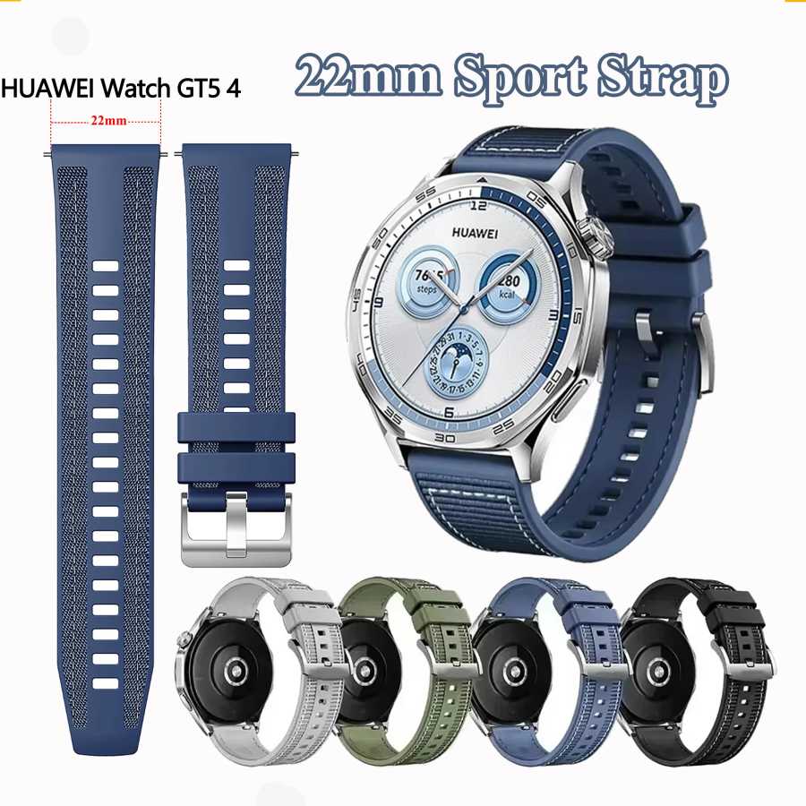 Официальные нейлоновые ремешки 22 мм для HUAWEI WATCH GT5 Pro 46 мм, спортивные композитные браслеты, браслет GT4 GT3 GT2 GT5, аксессуары Аксессуары для часов