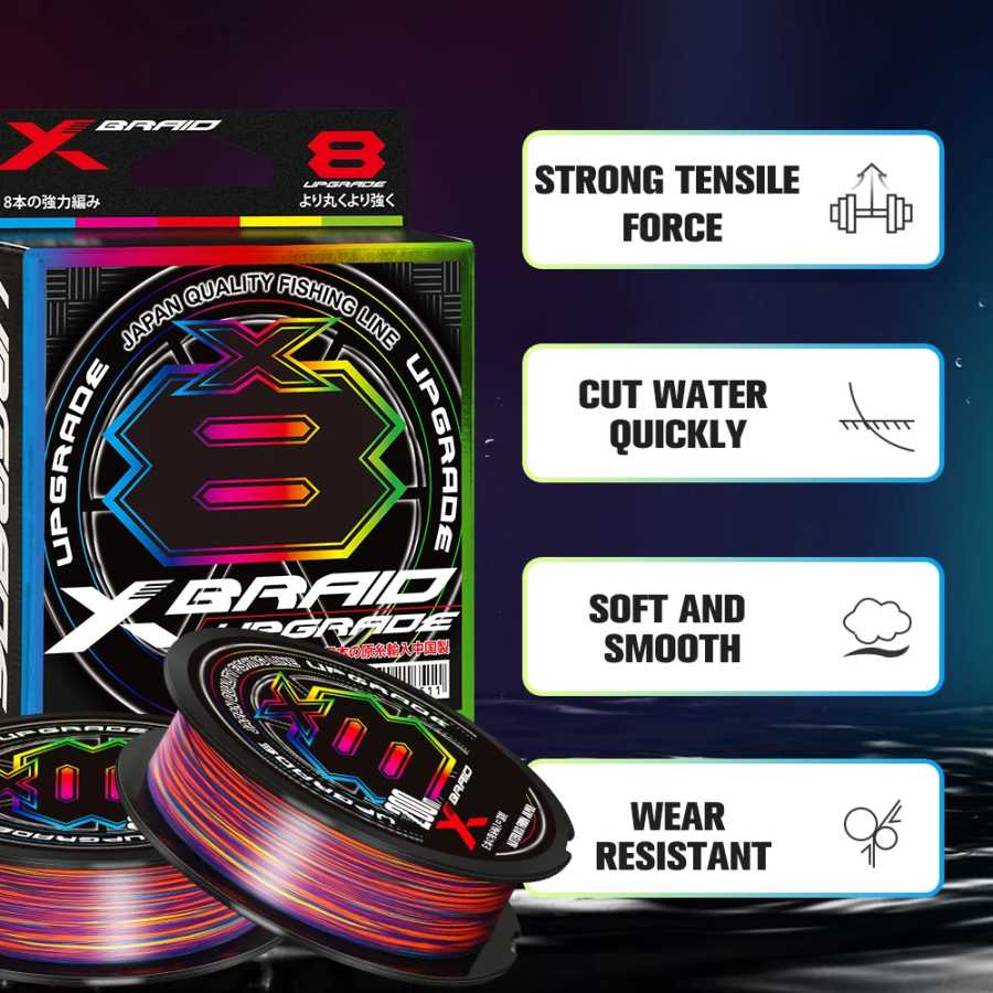Фотография №2 товара Японский оригинальный Xbraid Upgrade X8 Разноцветный 2024 NEW High Stength