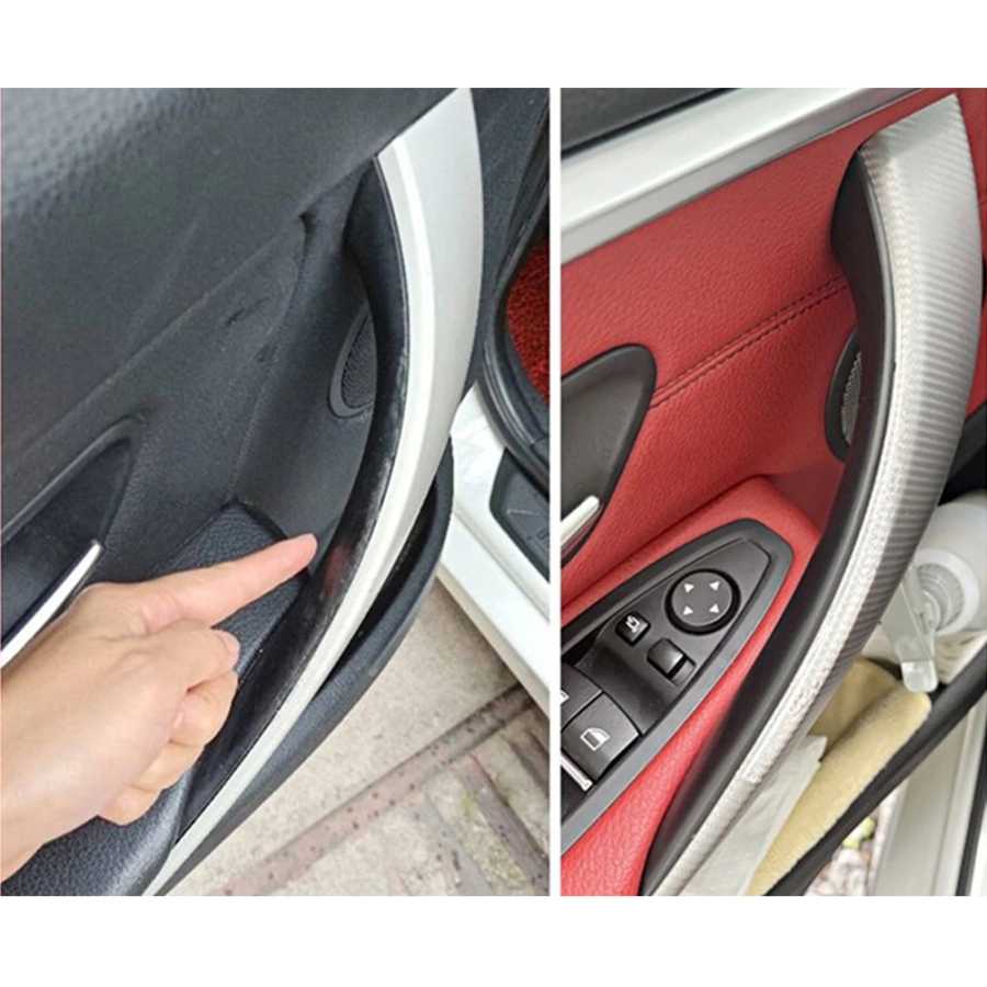 Внутренние дверные ручки автомобиля для BMW F30 F31 F32 F34 F36 F80 F82 3 4 серии 3GT ABS Внутренняя дверная ручка Защитная крышка Детали интерьера