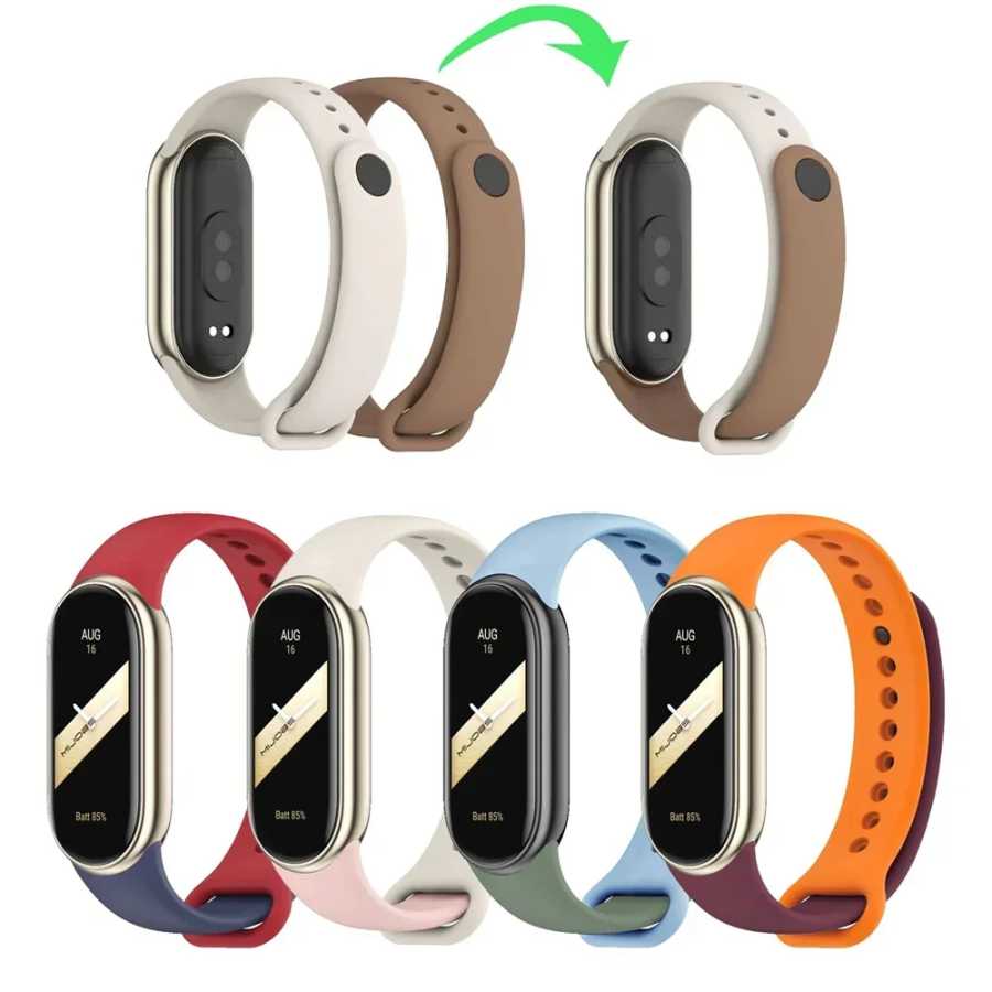 Фотография №4 товара Официальный силиконовый ремешок для часов для Xiaomi Mi Band 10-NFC,