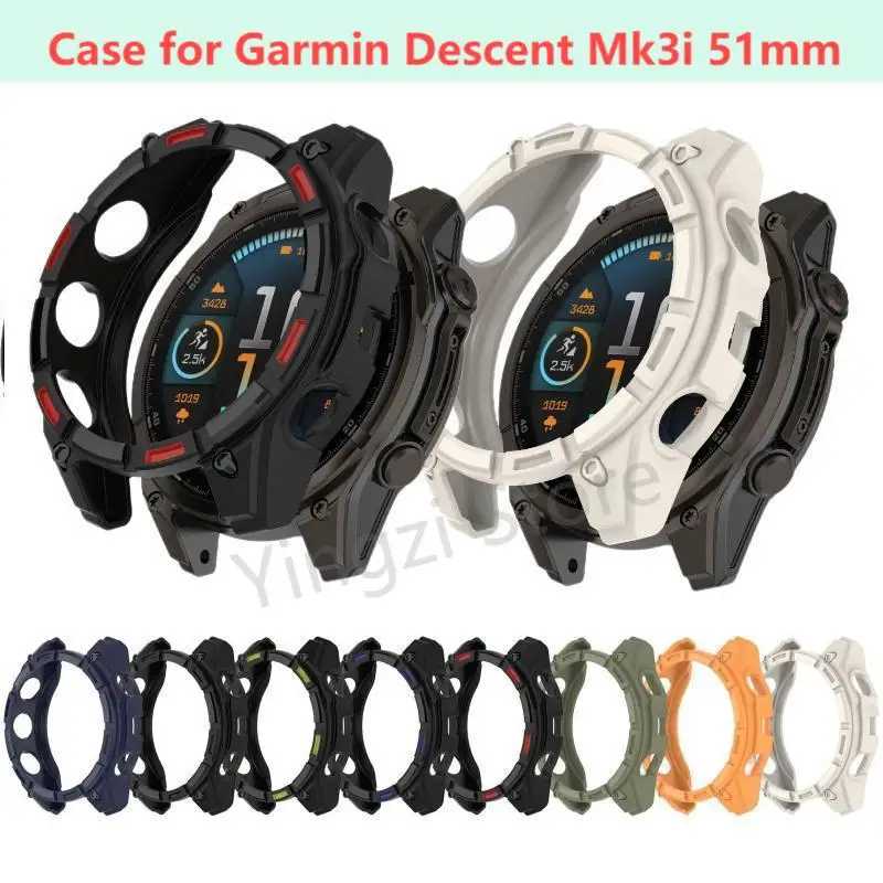 Мягкий чехол из ТПУ для Garmin Descent Mk3i 51 мм, ремешок для умных часов, чехол Mk 3i, защитный чехол-бампер, аксессуары Умная электроника