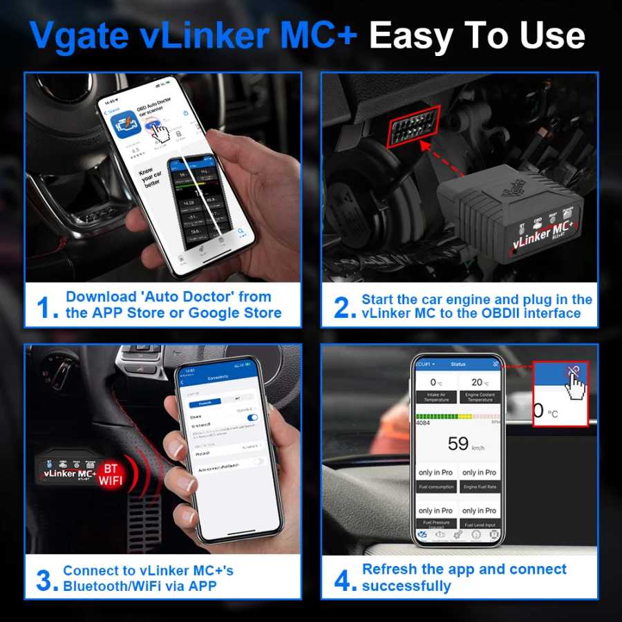 Фотография №4 товара Диагностический сканер Vgate VLinker MC + ELM327 V2.2 BT4.0 BT3.0