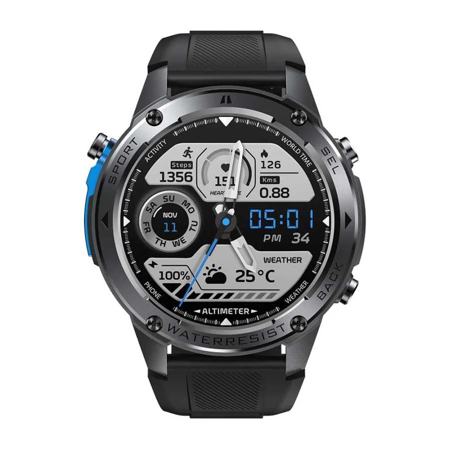 Умные часы NORTH Stratos 2 Ultra GPS со встроенным компасом, барометрическим альтиметром, двухдиапазонным GNSS и функцией голосовых вызовов Умная электроника