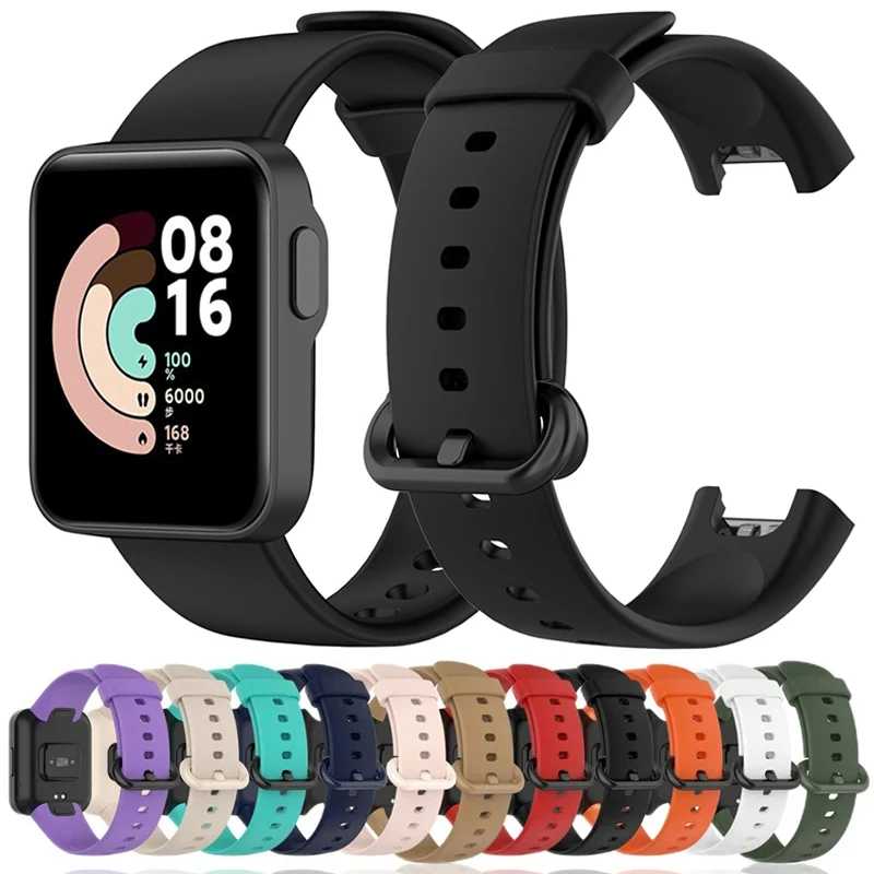 Ремешок силиконовый для Xiaomi Mi Watch Lite Band, сменный спортивный браслет для смарт-часов Redmi Watch 2 Lite poco Умная электроника