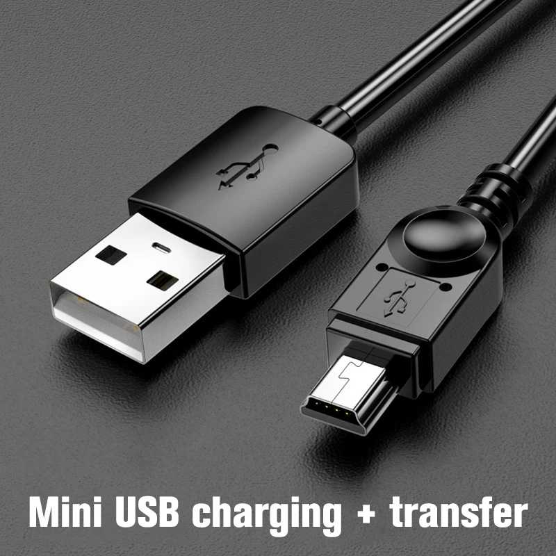 Мини USB-кабель 0,25 м/1 м/2 м/3 м, кабель USB для быстрой зарядки и передачи данных для MP3, MP4 плеера, автомобильного видеорегистратора, GPS, цифровой камеры, HDD, Mini USB Аксессуары и запчасти