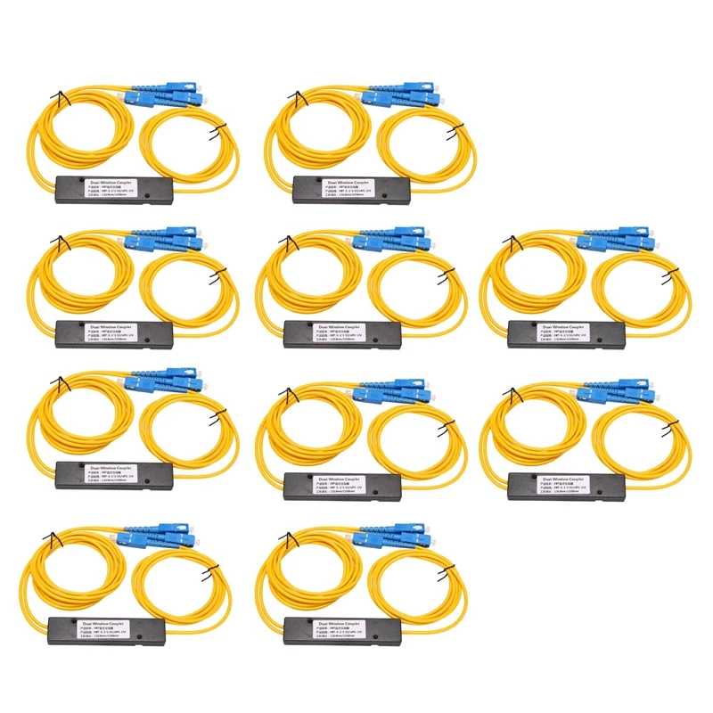 10X Ftth SC UPC 1X2 Plc одномодовый оптический фотоэлемент соединения Оборудование для связи