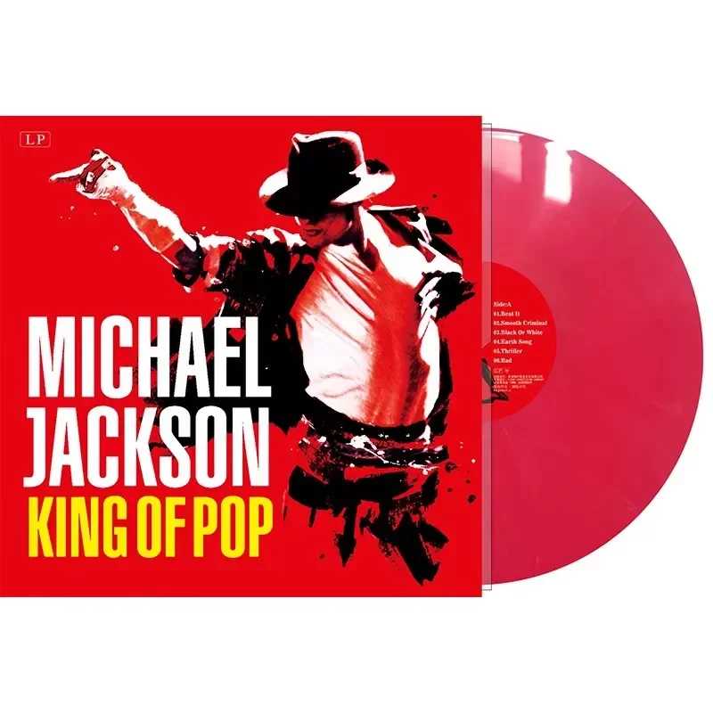 Оригинальная виниловая пластинка Michael Jackson Thriller Commemorative Edition красного цвета для фанатов Майкла Джексона Музыка, компакт-диски и виниловые пластинки