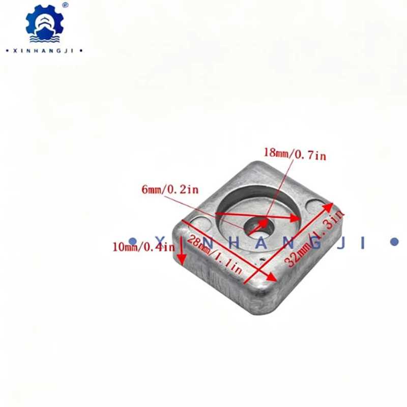 41106-ZW9-000 Алюминиевый цинковый анод для лодочных моторов Honda F8-50HP, запчасти для лодок Другие запчасти и аксессуары для транспортных средств