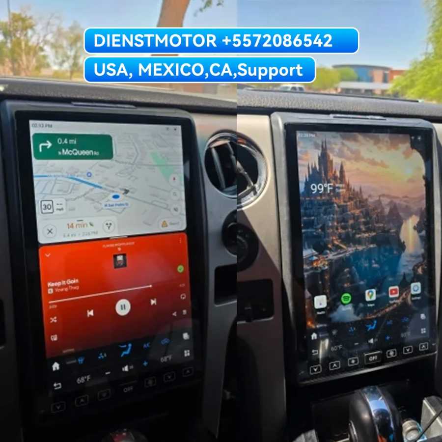 14,4-дюймовый мультимедийный GPS-навигатор с Android 13, 128 ГБ памяти, в стиле Tesla для Ford F150 Raptor 2009-2014, автомагнитола с радио и проигрывателем. Автоэлектроника