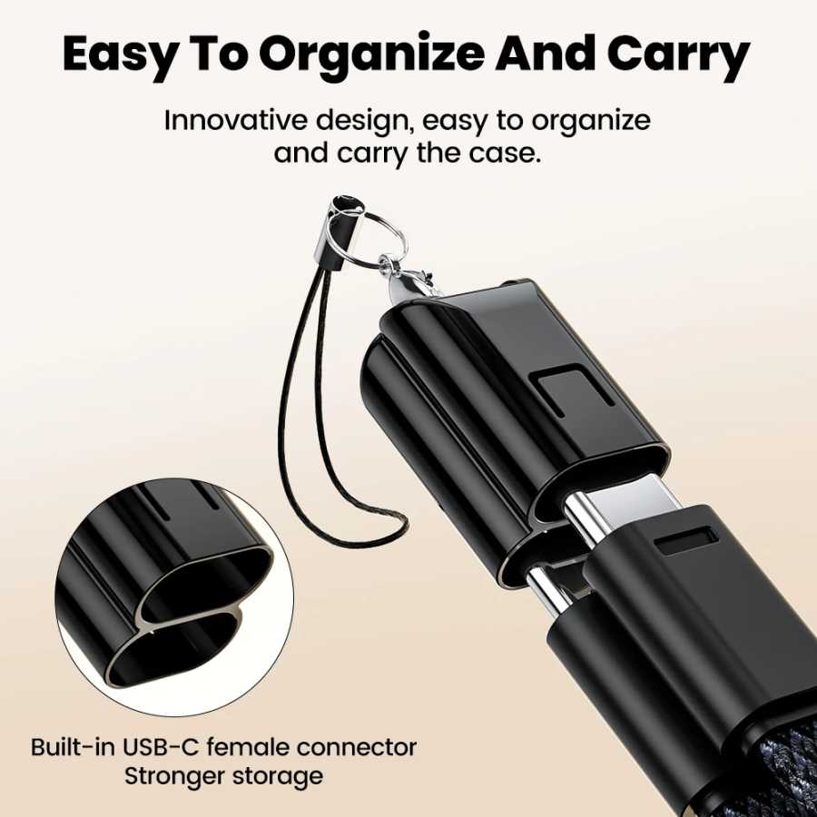 Фотография №4 товара 60 Вт короткий кабель 16,5 см типа C к USB