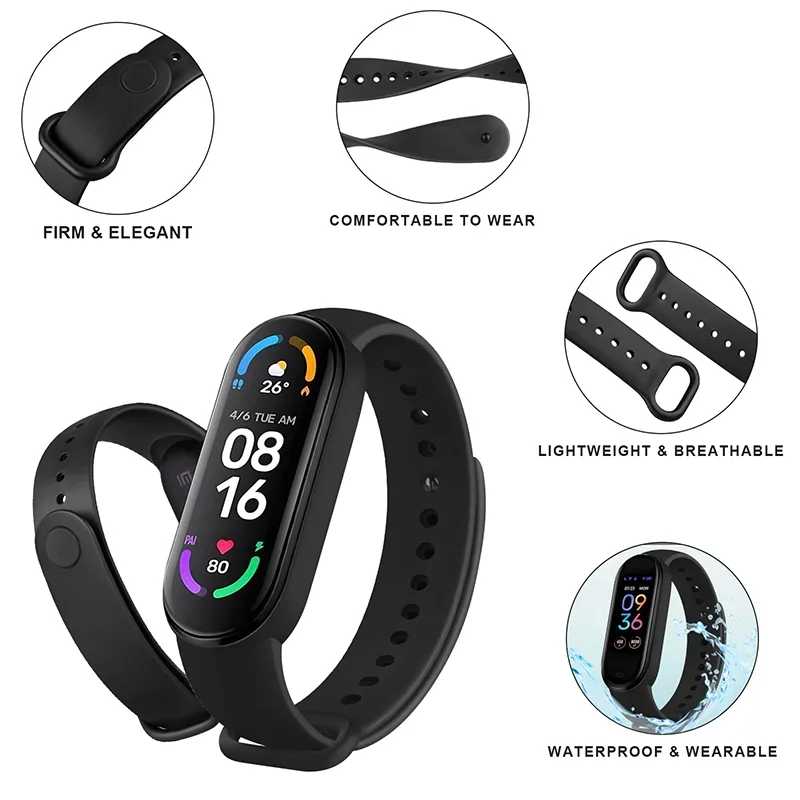 Фотография №1 товара 1-3 шт. ремешки для часов для Xiaomi Mi Band 7,