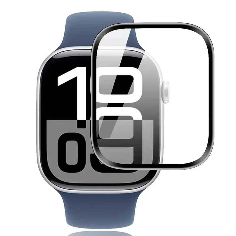 Защитная пленка для экрана Apple Watch 10 9 8 7 6 5 40 мм 41 мм 42 мм 38 мм 44 мм 45 мм 46 мм Не стеклянная защитная пленка IWatch Ultra 2 49 мм Аксессуары для часов