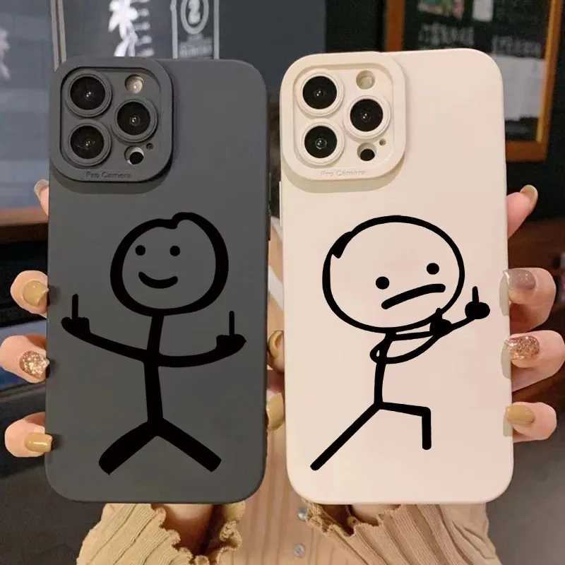 Милый мультяшный матчевый силиконовый чехол для телефона для iPhone 16, 11, 12, 13, 14, 15, 17 Pro Max XR XS X 7 8 Plus SE2 16E, мягкая задняя крышка Чехлы и чехлы для мобильных телефонов