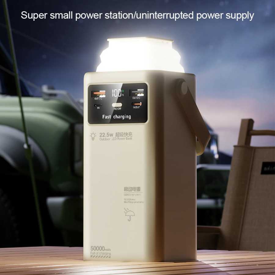 Фотография №1 товара 50000 мАч Power Bank большой емкости с кабелем, внешний портативный