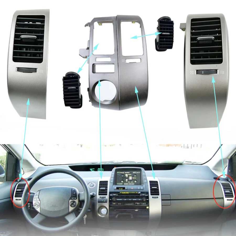 Фотография №1 товара Левый руль для Prius 2004-2009, вентиляционные отверстия для приборной панели