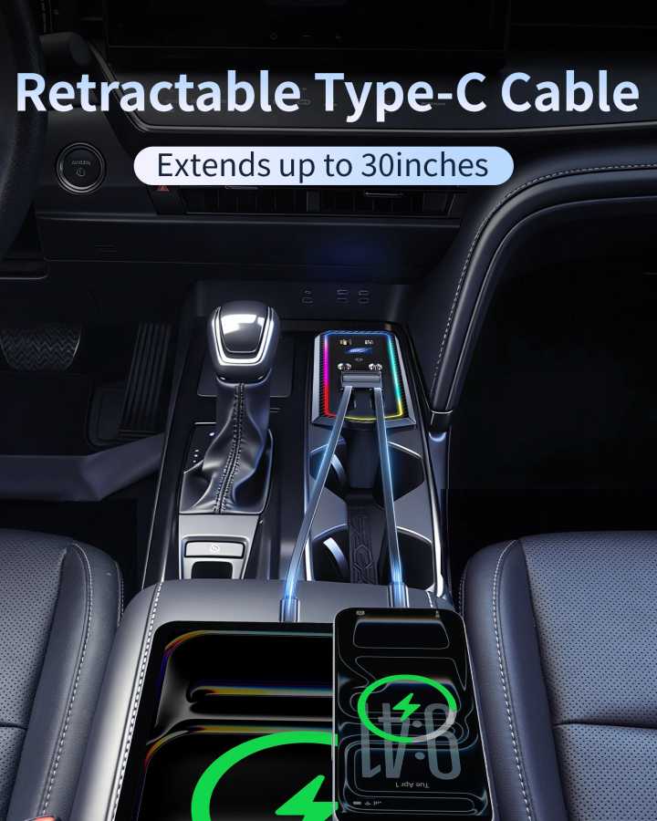 Фотография №1 товара Автомобильный USB-хаб Eary 30 Вт для Toyota Camry 2024-2026 с