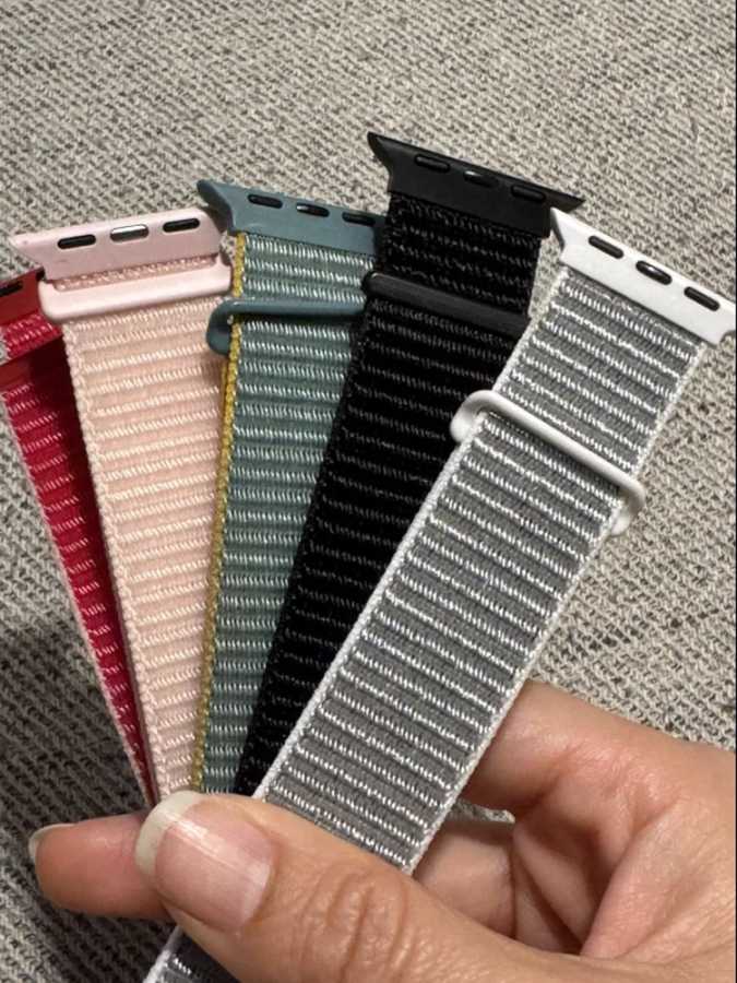 Нейлоновый ремешок-петля для Apple Watch Band 46 мм, 40 мм, 44 мм, 41/45 мм, 42 мм, умный ремень-браслет для IWatch Ultra 49 мм, 11/10/9/8/7/6/SE/5/4 Аксессуары для часов