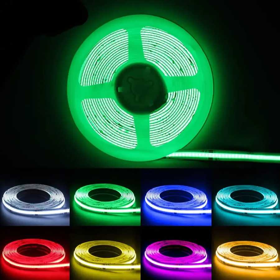 Фотография №3 товара Светодиодная лента RGB COB 10 мм, 18 Вт, 24 В,