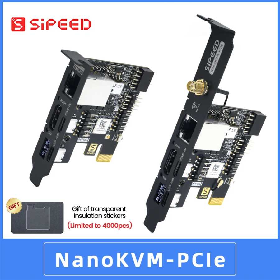 Sipeed NanoKVM PCIe PiKVM Mini: Сервер для удаленного управления и обслуживания с HDMI Компьютерные комплектующие