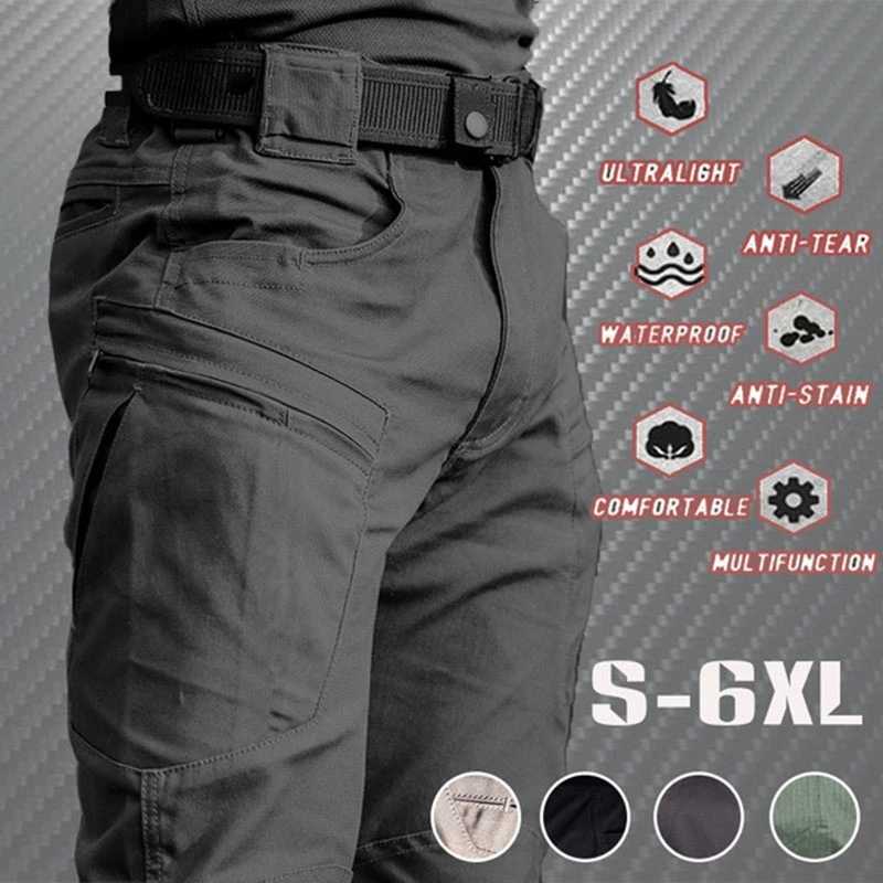 2023, уличные водонепроницаемые тактические брюки-карго, мужские дышащие летние повседневные армейские длинные брюки в стиле милитари, мужские быстросохнущие брюки-карго Брюки