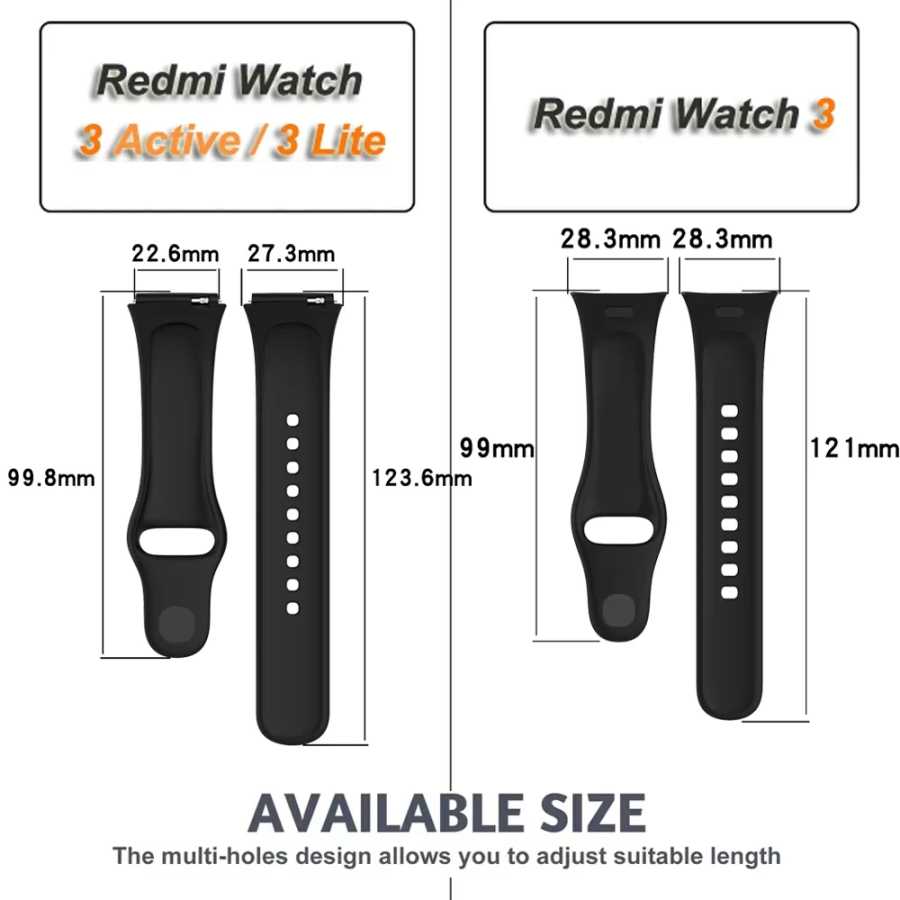 Фотография №1 товара Силиконовый ремешок + чехол для Xiaomi Redmi Watch 3, активный