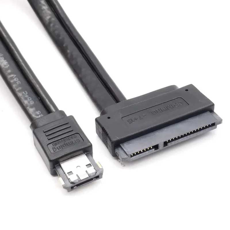 7+15-контактный адаптер SATA HDD к Power ESATA Power Esata USB 2.0 5 В 12 В Combo к 2,5-дюймовому 3,5-дюймовому 22-контактному адаптеру Sata Hdd Компьютерная периферия