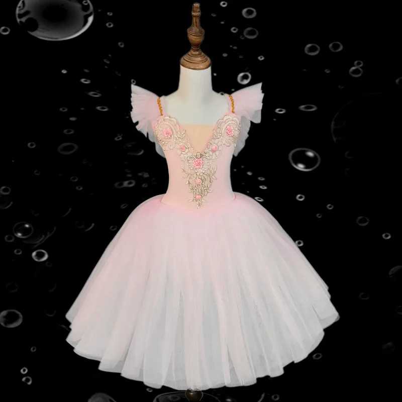 Летнее балетное платье-пачка, наряд для девочек, Vestidos, детский день, танцевальный костюм принцессы, платья для девочек, балетные трико, детская одежда Одежда для сцены и танцев