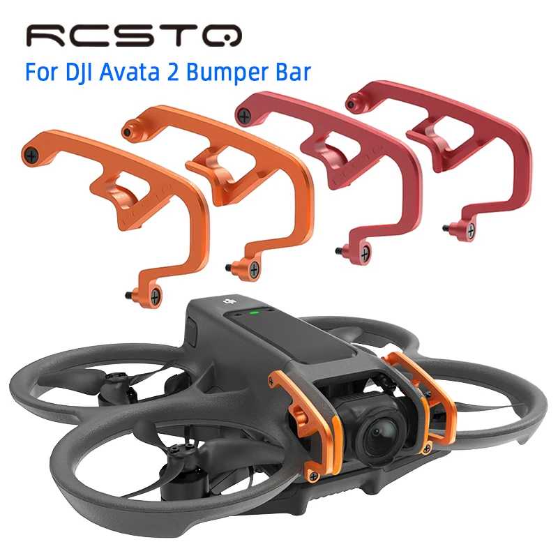 RCSTQ Drone, защита от столкновений для Dji Avata 2, карданная камера, защита бампера, бампер из алюминиевого сплава для Avata 2, аксессуары Фото- и видеотехника