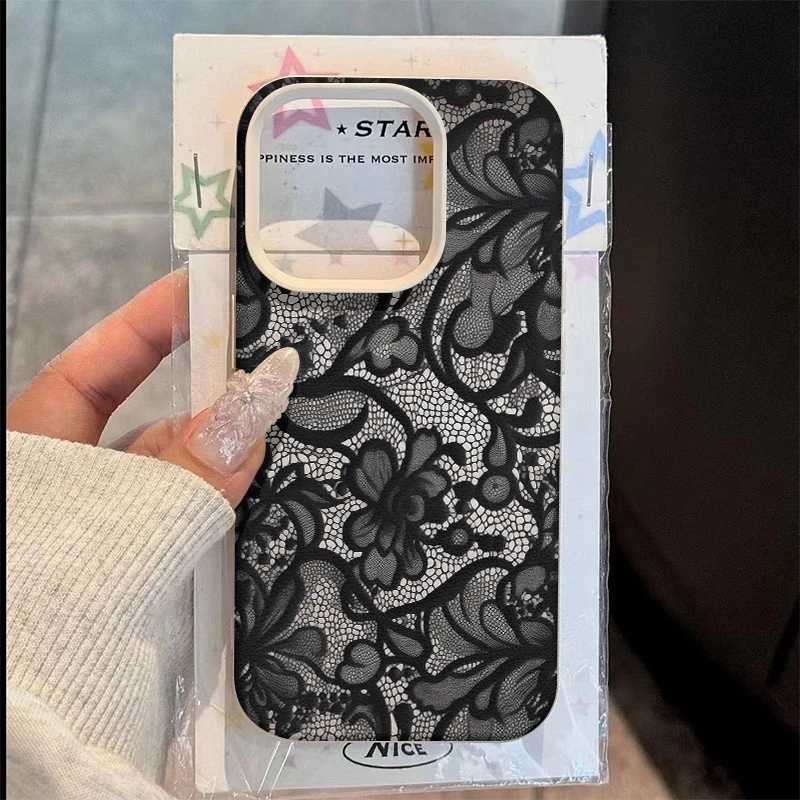 Чехол для телефона с сексуальным кружевным узором для iPhone 17 17Air 16 15 14 Plus 13 12 11 17 Pro Max 16 Plus, силиконовый чехол-бампер Funda Чехлы и чехлы для мобильных телефонов