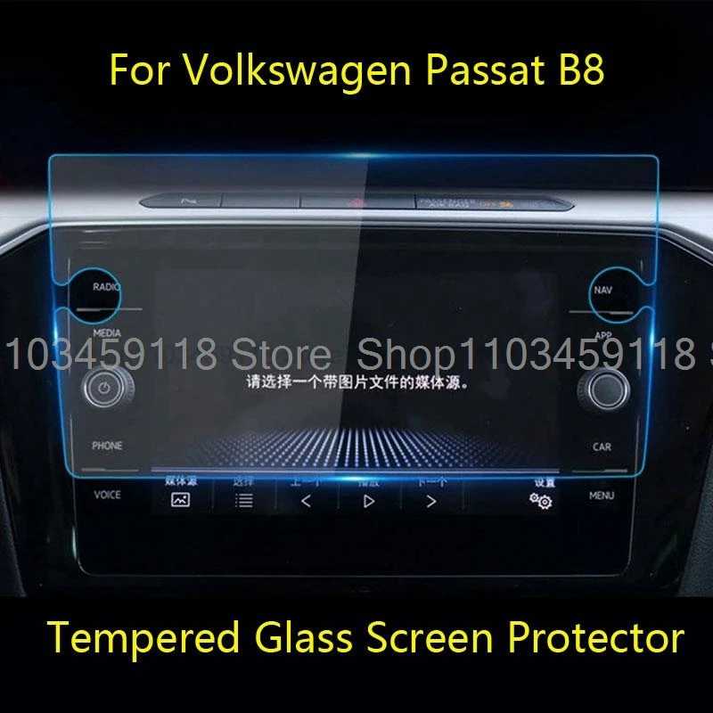 Закаленное стекло для защиты экрана Volkswagen Passat B8 2020-2023, 8 дюймов или 9,2 дюймов, Автомобильный GPS навигатор interiot, защита от царапин Аксессуары для салона