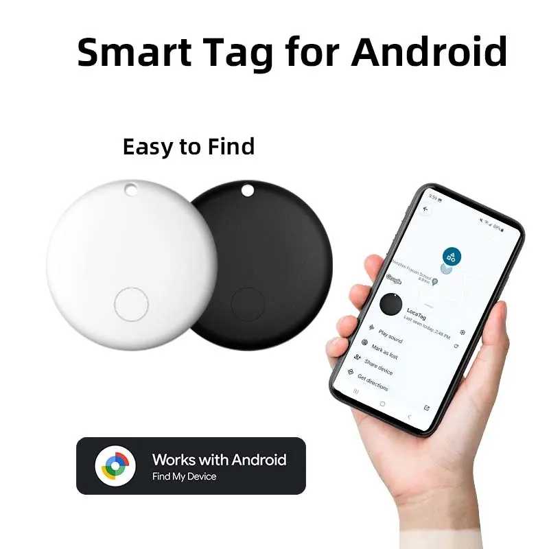 Трекер для Android, совместимый с Google Find My Device, Bluetooth-локатор, устройство глобального позиционирования, защита от потери. Доступ к автоматизации здания