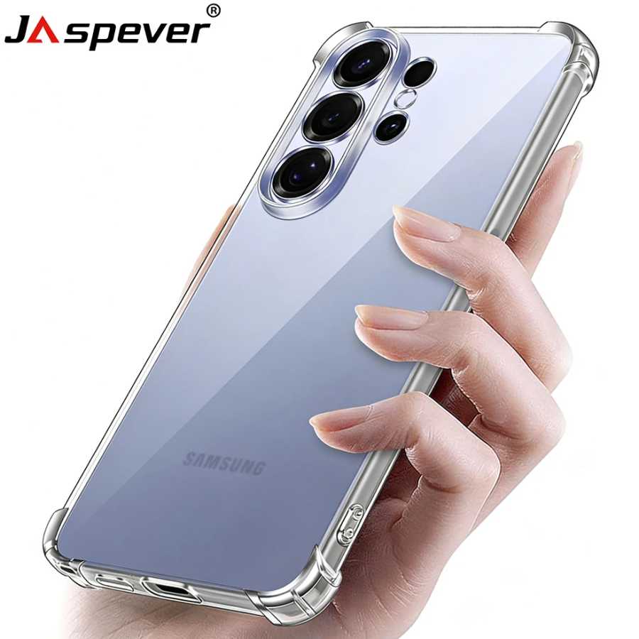 Противоударный силиконовый чехол S26 Ultra для Samsung Galaxy S26 Ultra S26+ Plus с прозрачной воздушной подушкой, мягкий прозрачный чехол для Samsung S26, 2026 год Чехлы и чехлы для мобильных телефонов