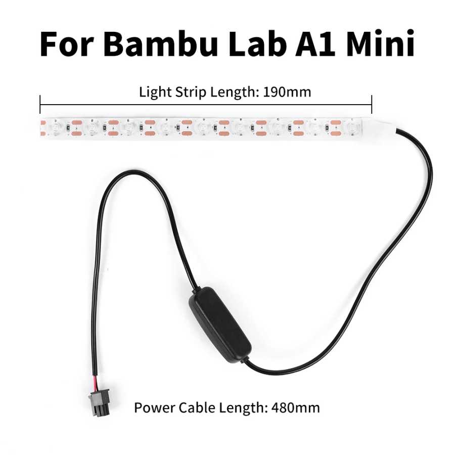 Фотография №4 товара Обновленная светодиодная лента для Bambu Lab A1/A1mini Ra95, заполняющая лампа