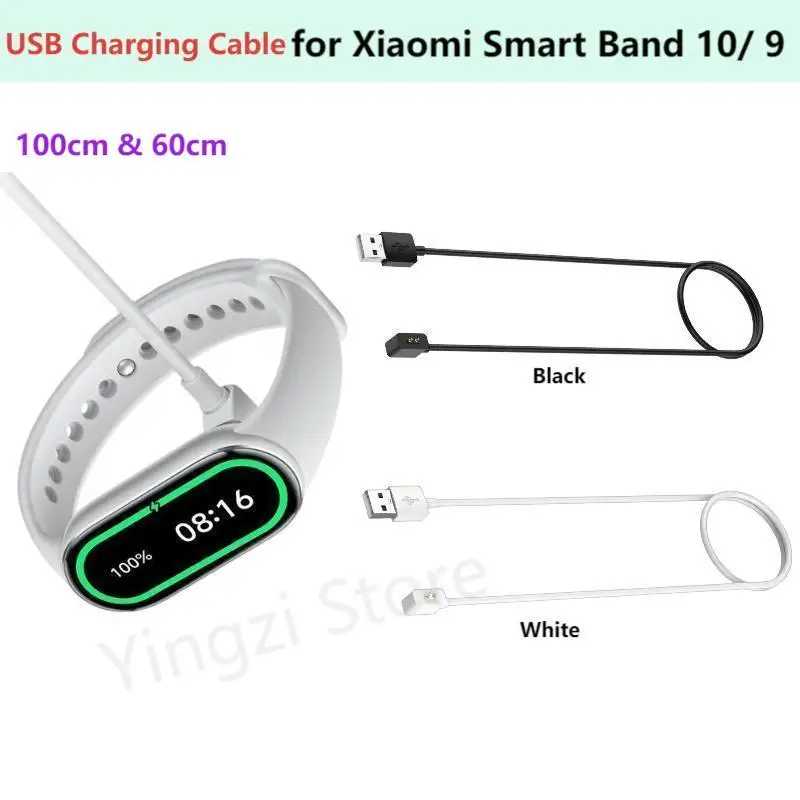 USB-кабель для зарядки Xiaomi Smart Band 10 9, магнитное зарядное устройство для Xiaomi Mi Band10 9 NFC, дорожная зарядка, линия 100 см/60 см Умная электроника