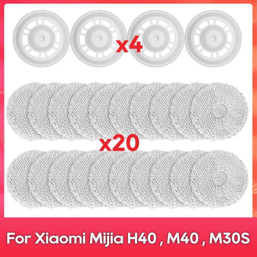 Подходит для (Xiaomi Mijia H40 / M30S / M40) Крепление для швабры Аксессуар для робота-пылесоса 