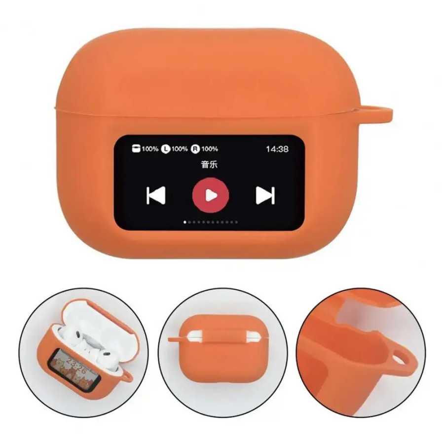 Фотография №2 товара Для AirPods с краем экрана, беспроводные Bluetooth-совместимые наушники, силиконовый защитный