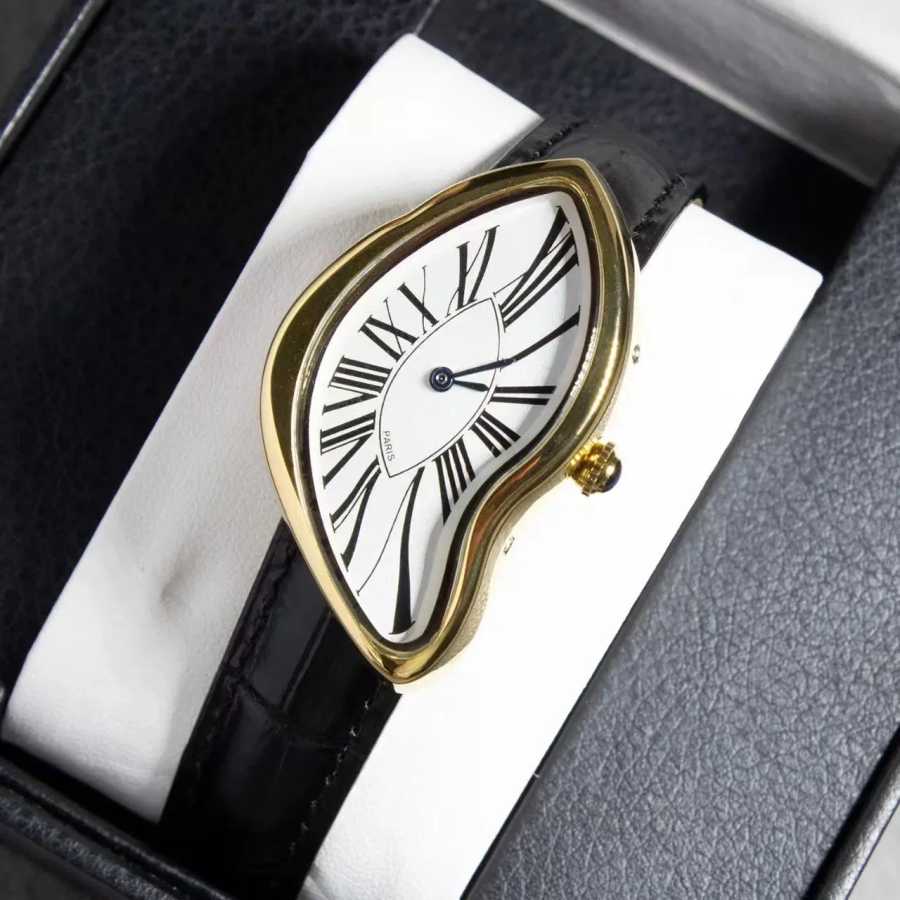 Alien Crash Melt Twist Y2K Watch Booth Мужская мода Модный ретро стильный дизайн Instagram Нишевый дизайн Креативные часы Популярные Мужские часы