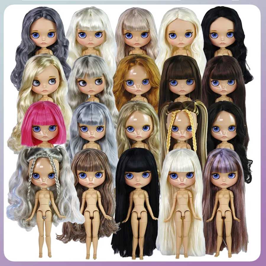 Кукла ICY DBS Blyth 30 см, телесная кожа, матовое и глянцевое лицо, пухлые губы, 19 точек артикуляции, кукла для самостоятельного макияжа и костюмирования, подарок для девочек, игрушка Куклы и аксессуары